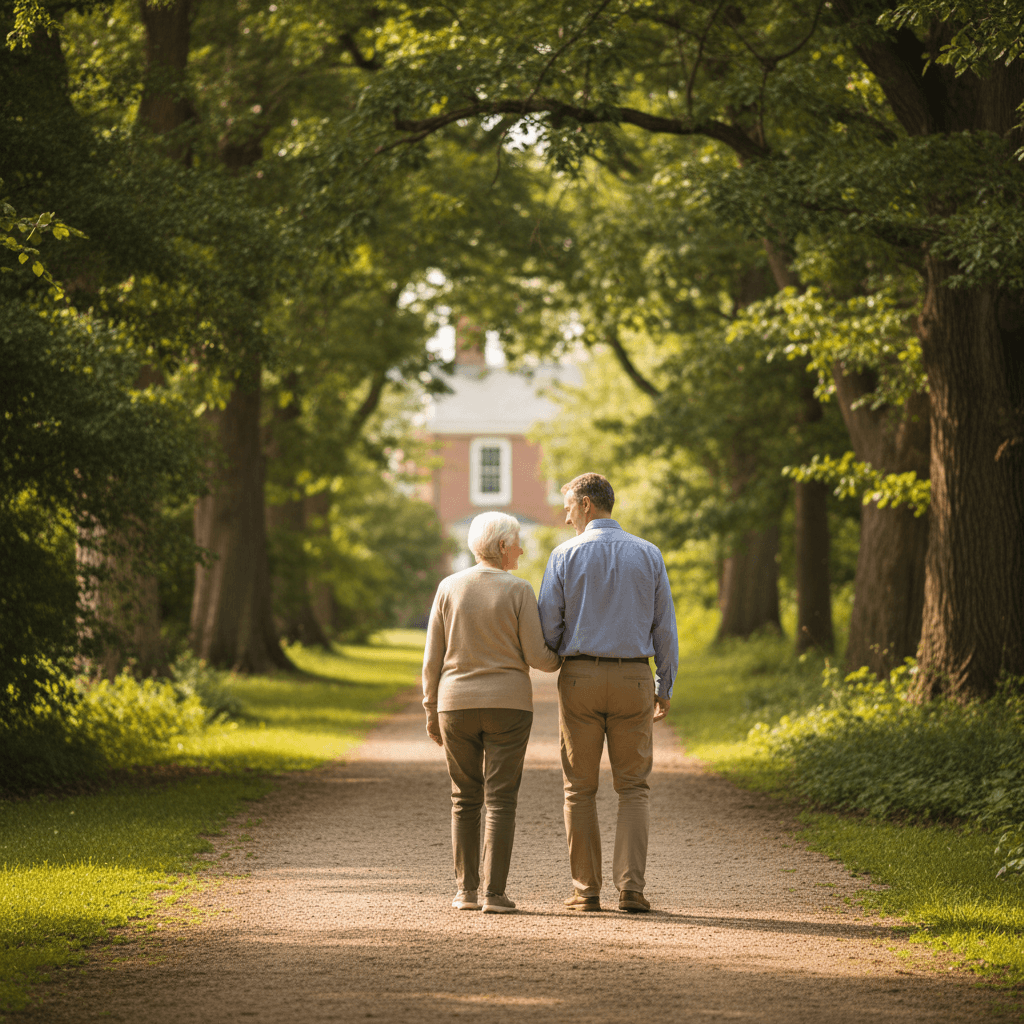 Outdoor walk and companionship